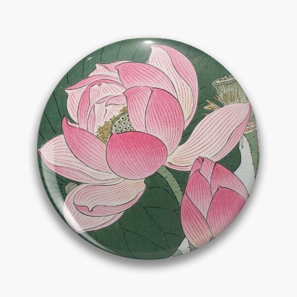 Aperçu de l'œuvre Fleurs de lotus en fleurs (1920-1930) par Ohara Koson créée et vendue par FideliDesigns.