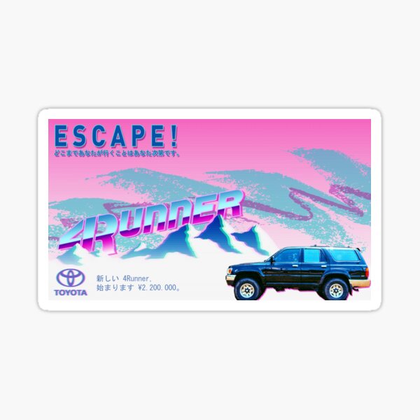 Item preview, Vaporwave 4Runner Advertisement designed and sold by Alexander Goodwin.