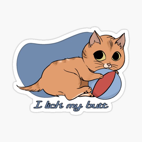Cute Kitten Has Hobbies Sticker