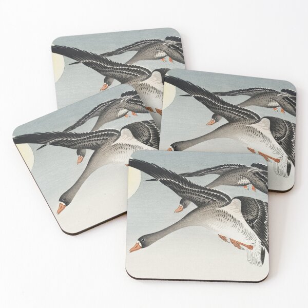 Item preview, Birds at full moon (1900-1936) by Ohara Koson designed and sold by FideliDesigns.