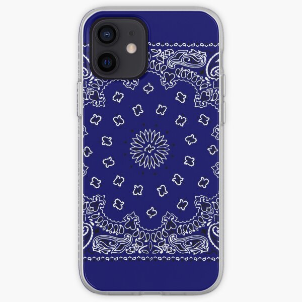 Navy Blue Hanky,Handkerchief iPhone Soft Case