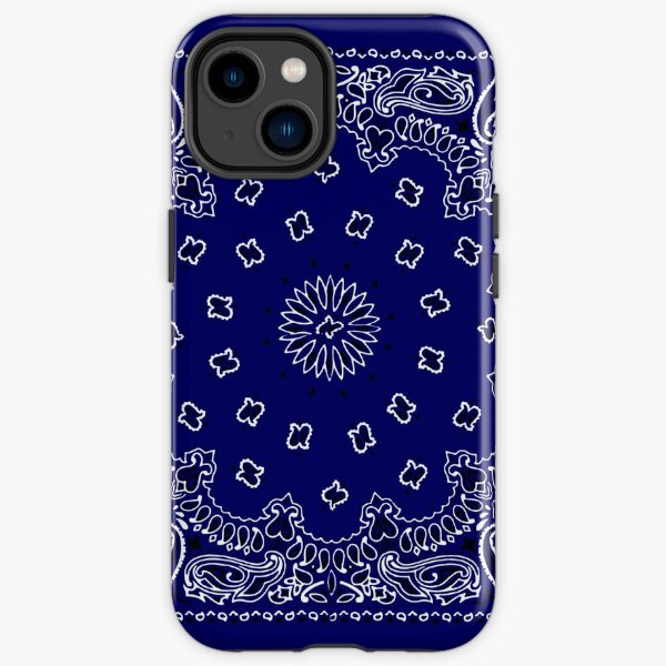 Navy Blue Hanky,Handkerchief iPhone Tough Case