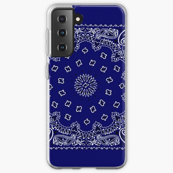 Navy Blue Hanky,Handkerchief Samsung Galaxy Soft Case