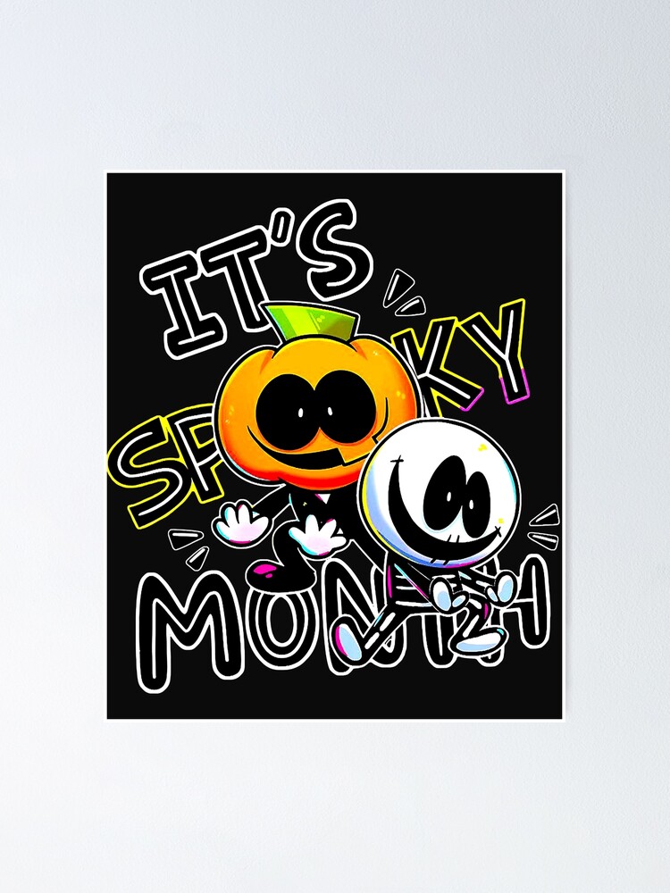 Spooky Month Skid and Pump Friday Night Funkin Duvet Cover Bedding