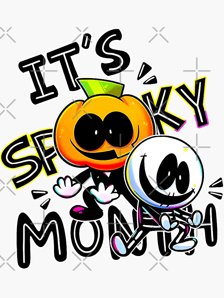 Spooky Month Pump and Skid Sticker - Sticker Mania