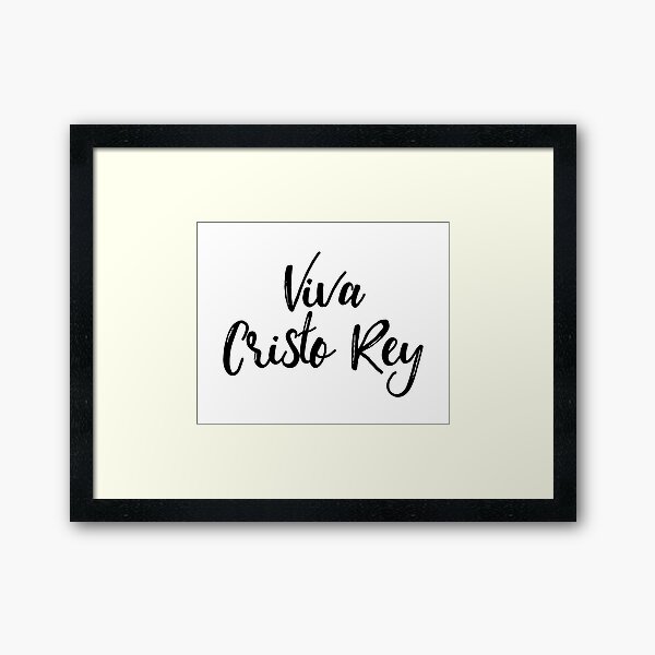 Vista previa del artículo con la obra «Viva Cristo Rey», diseñado y vendido por KarolinaPaz.