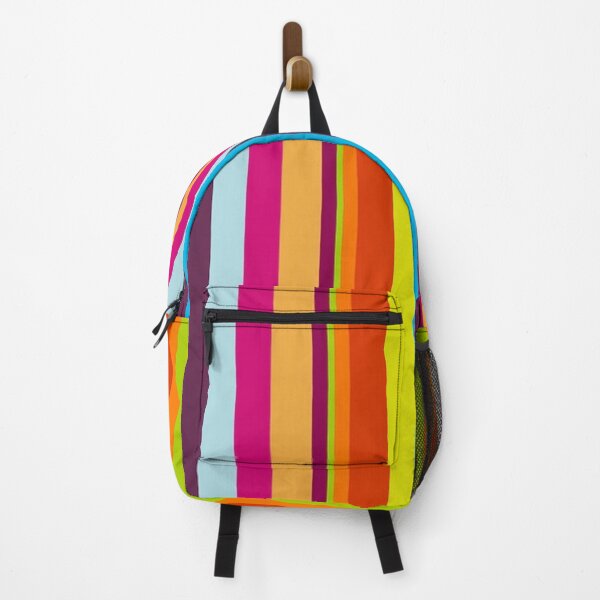 Item preview, Retro Abstract Rainbow Stripes Pattern, Green, Yellow, Orange, Purple, Red, Blue, Green Stripes Pattern designed and sold by silviaol.