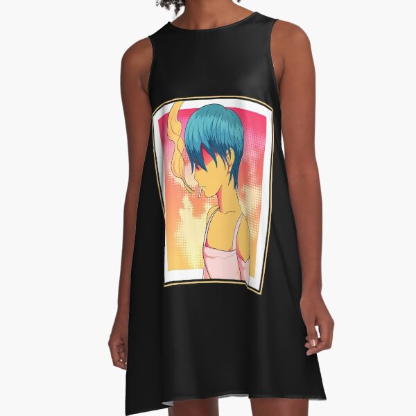 Japanese Emo Femboy Vaporwave Aesthetic LGBTQ Gay  A-Line Dress