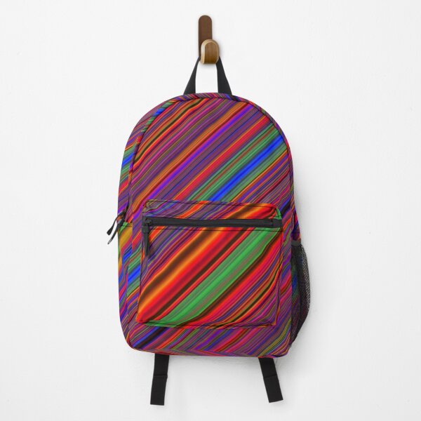 Item preview, Retro Vintage Abstract Rainbow Stripes Pattern, Green, Yellow, Orange, Purple, Red, Blue, Green Stripes Pattern designed and sold by silviaol.