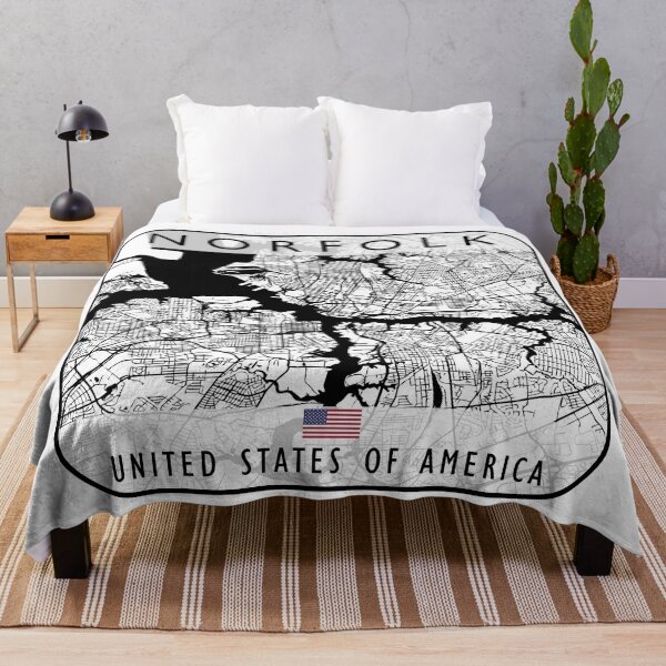 Item preview, NORFOLK MAP USA designed and sold by hatimelhag.