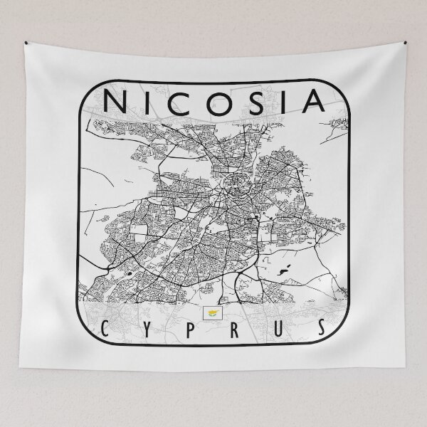Item preview, NICOSIA MAP CYPRUS designed and sold by hatimelhag.