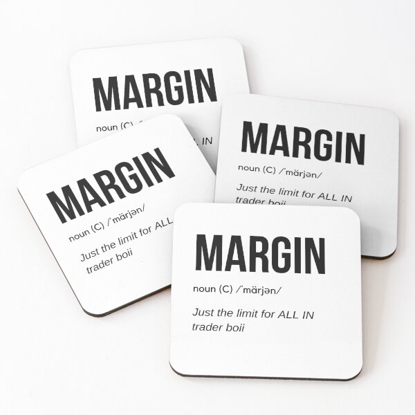 Item preview, MARGIN Definition (Black) designed and sold by TraderShirts.