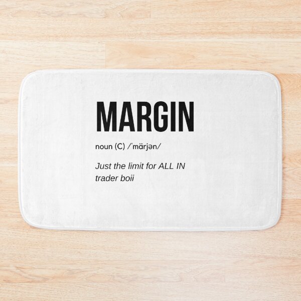 Item preview, MARGIN Definition (Black) designed and sold by TraderShirts.