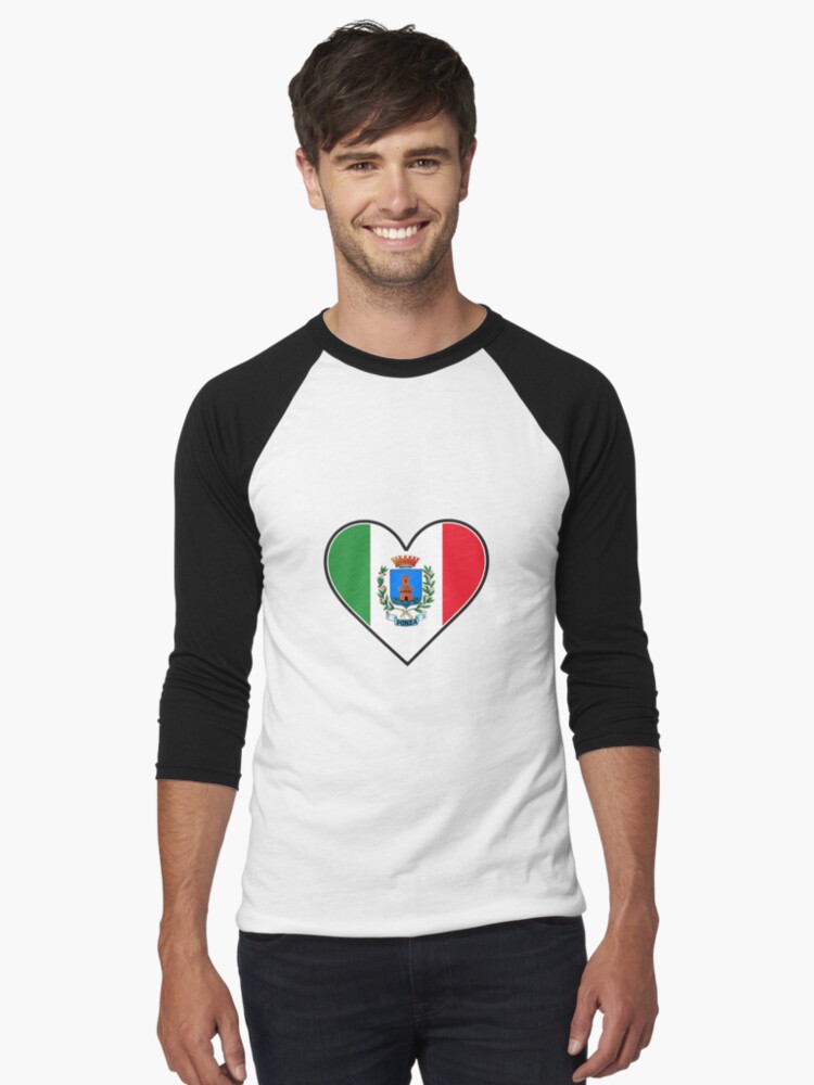 Thumbnail 1 of 3, Baseball ¾ Sleeve T-Shirt, I Love Ponza designed and sold by ItaliaStore.