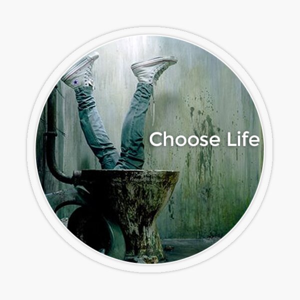 Item preview, Choose Life | Trainspotting | Irvine Welsh designed and sold by Slightly Larger Glasses.