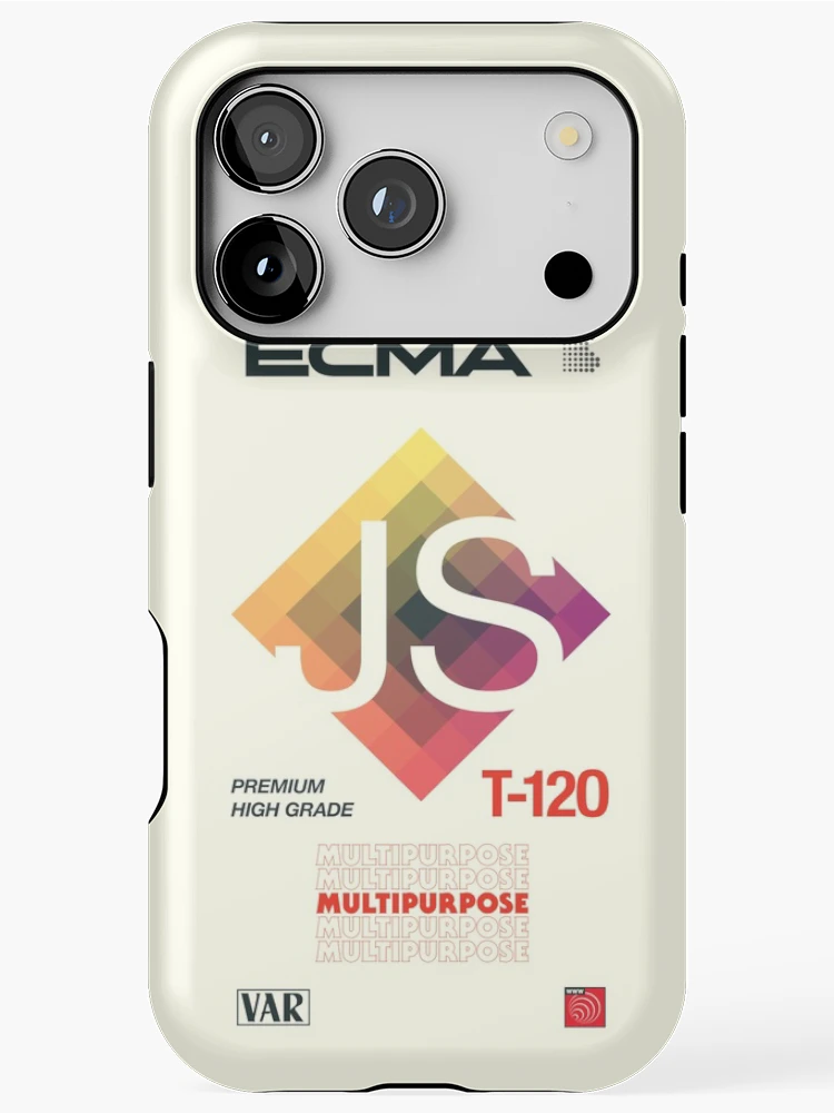 Thumbnail 1 of 4, iPhone Case, Retro Blank VHS JavaScript (ECMAScript) designed and sold by chriskirknielsen.