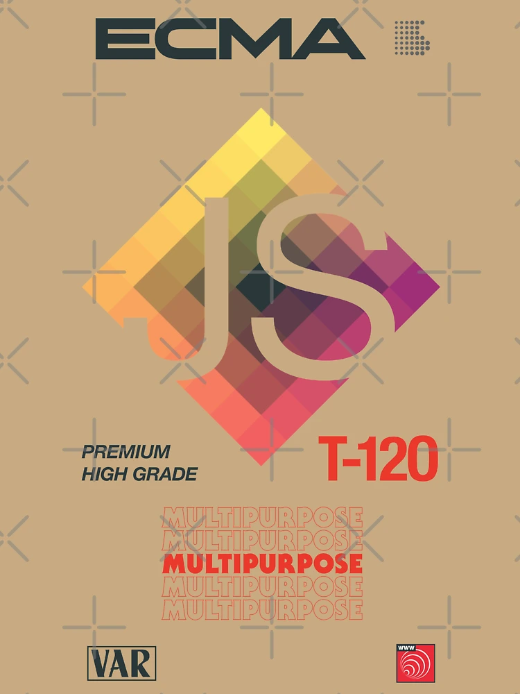 Thumbnail 6 of 6, Premium Oversized Sweatshirt, Retro Blank VHS JavaScript (ECMAScript) designed and sold by chriskirknielsen.