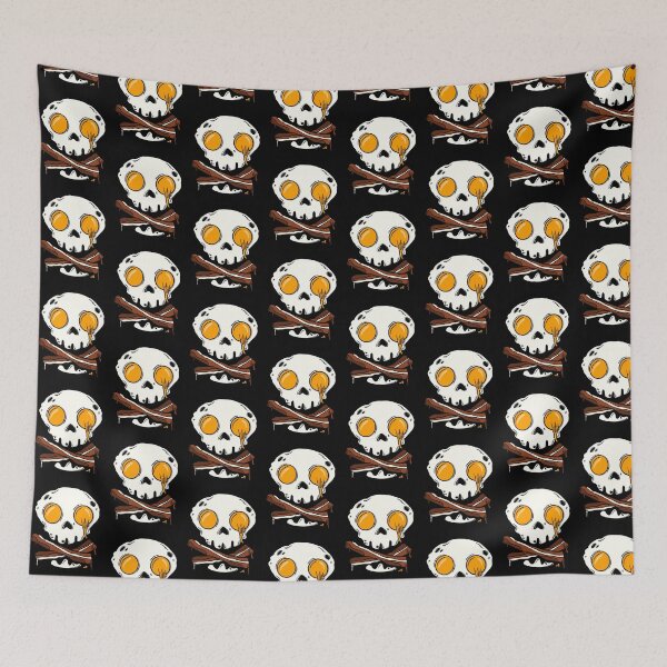 Item preview, Bacon and Eggs Skull and Crossbones Breakfast Lover designed and sold by JessieJune.