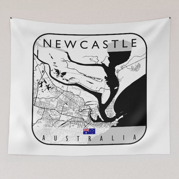 Item preview, NEWCASTLE MAP AUSTRALIA designed and sold by hatimelhag.
