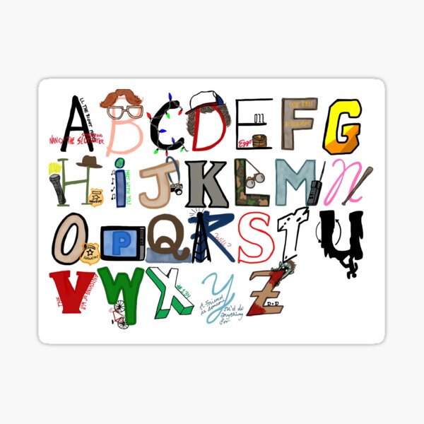 Item preview, ABCs of Stranger Things designed and sold by ndominick87.