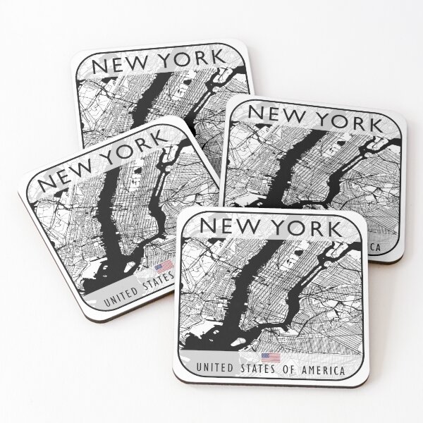 Item preview, NEW YORK MAP USA designed and sold by hatimelhag.