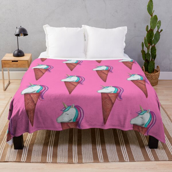 Item preview, Unicorn Ice Cream Cone on pink designed and sold by Tal Goldenberg-Keren.