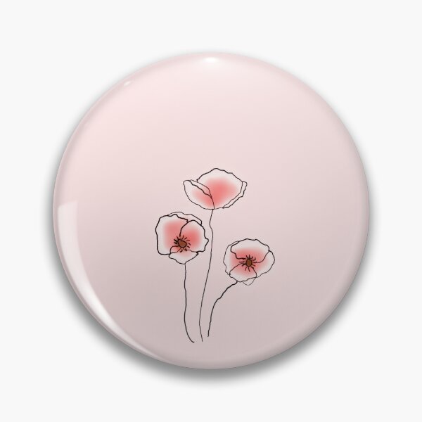 Item preview, minimalist poppies designed and sold by Amapolastore.