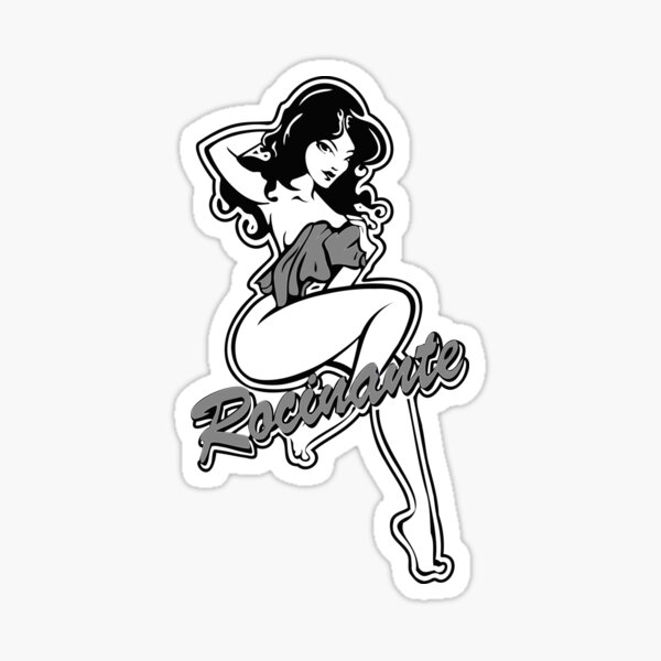 Artikel-Vorschau von Rocinante Pin-Up Gal - Graustufen..., designt und verkauft von angryjackalope.