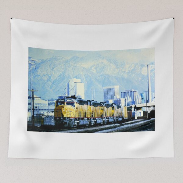 Item preview, Union Pacific 6904 Train - Salt Lake City, Utah - with mountain range designed and sold by stevefreestone.
