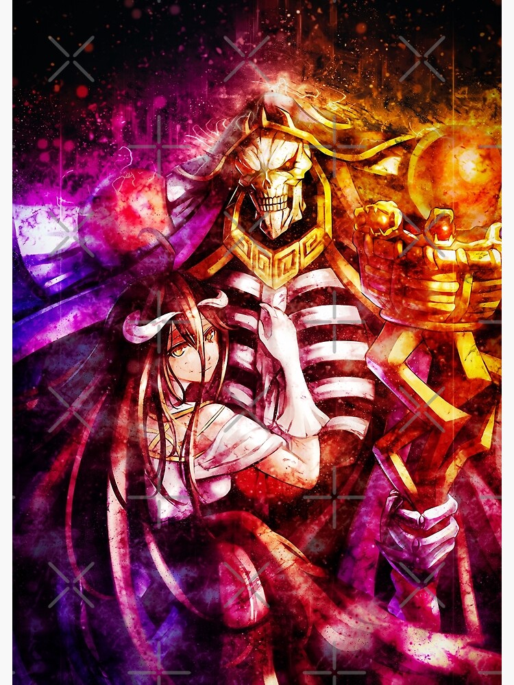 Momonga Ainz Ooal Gown Albedo Overlord Art Print By Spacefoxart Redbubble 2944