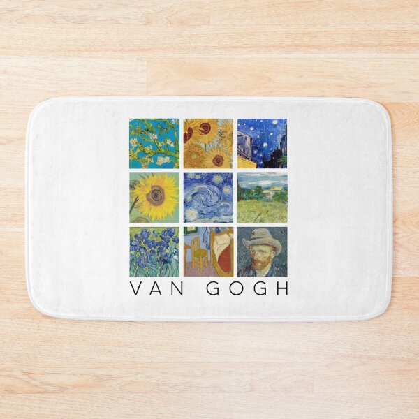 Item preview, Van Gogh Painting Collage with Starry Night and Sunflowers designed and sold by Travel-Art-Love.