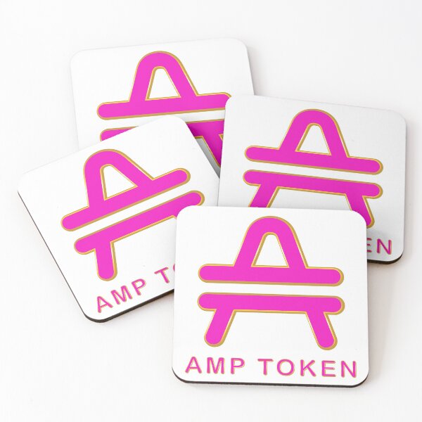 Item preview, AMP crypto currency logo and symbol with pink colour designed and sold by ZieProject.