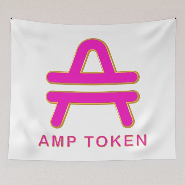 Item preview, AMP crypto currency logo and symbol with pink colour designed and sold by ZieProject.