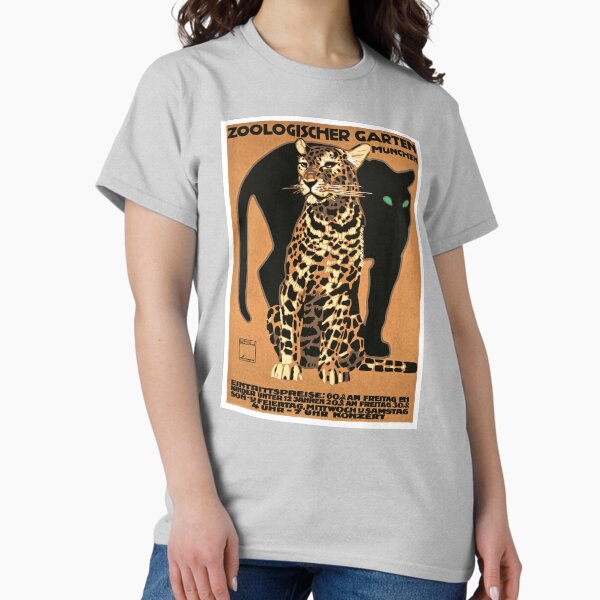 Item preview, 1912 GERMANY Munich Zoo Leopard And Panther Poster designed and sold by retrographics.