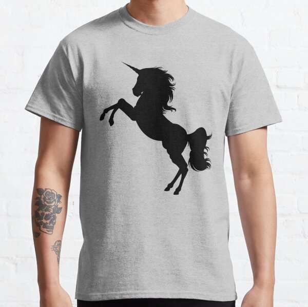 Proud Magical Unicorn Black Silhouette, RBSSP Classic T-Shirt