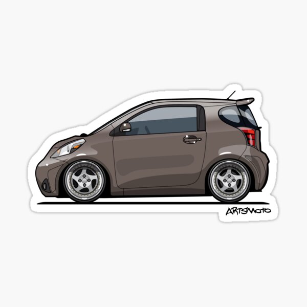 Jadia's Magnetic Gray Scion iQ Sticker