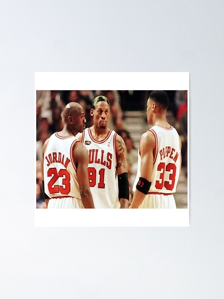 No bull poster jordan pippen clearance rodman