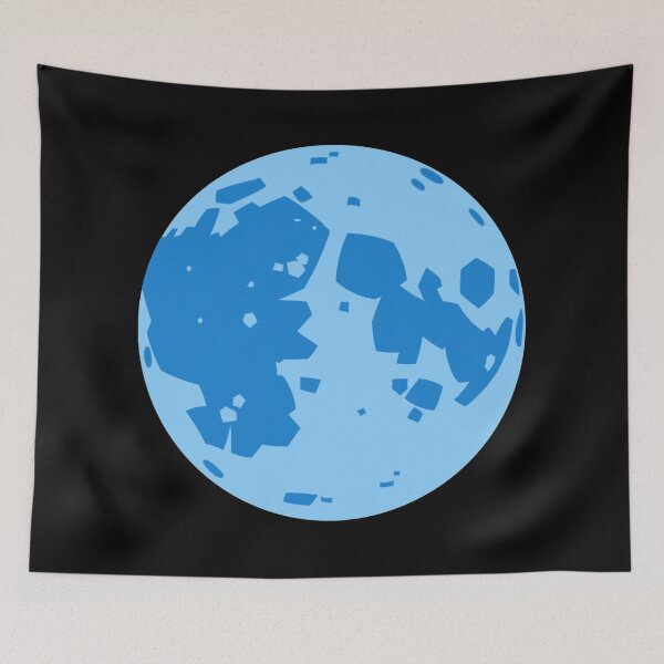 Item preview, Blue Cartoon Moon designed and sold by skullislandprod.