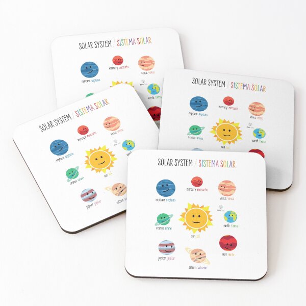 Item preview, Spanish and English Educational Solar System Poster  designed and sold by AmorAndPixels.