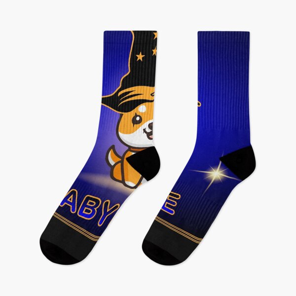 Item preview, Baby Doge crypto currency with magic hat for halloween background designed and sold by ZieProject.