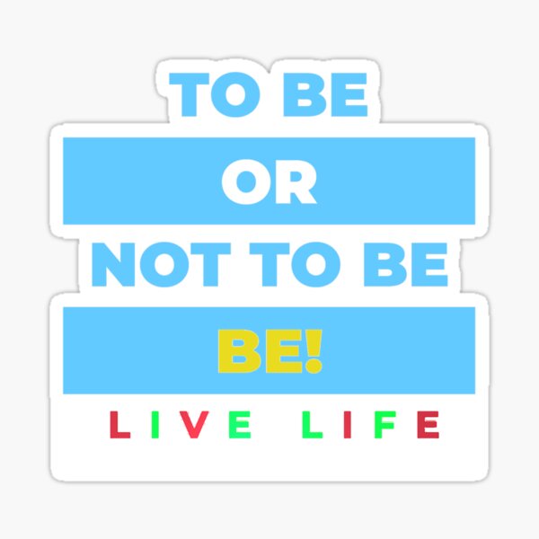 BE! Sticker