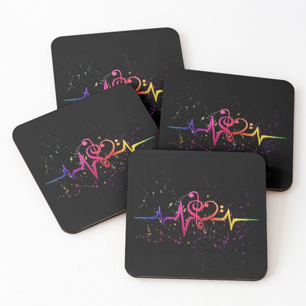 Item preview, Music Hearbeat Note Colorful designed and sold by lehnhattien.