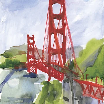 Artwork thumbnail, Golden Gate Bridge by Tracey Rolandelli