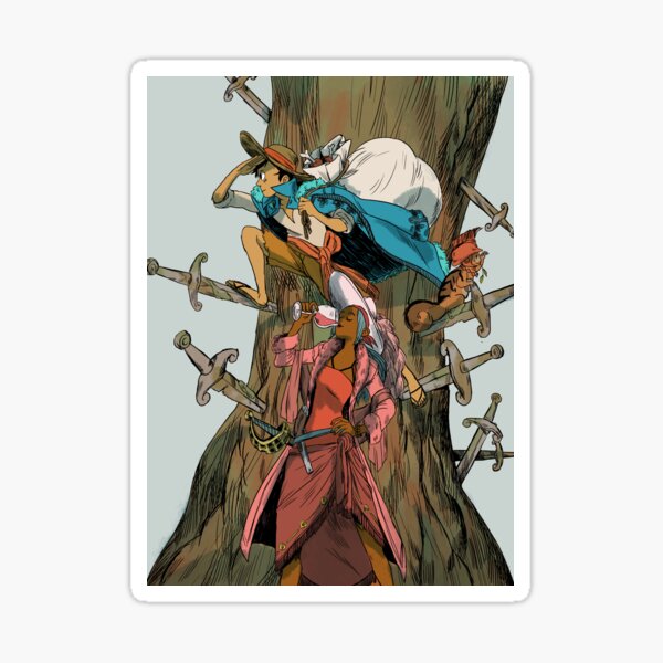 Vivi And Luffy Sticker