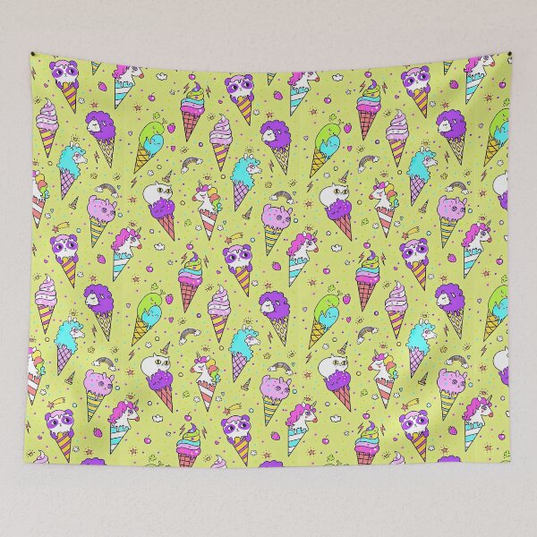 Item preview, Colorful Ice cream seamless pattern, Ice Cream Pattern designed and sold by graphic-genie.
