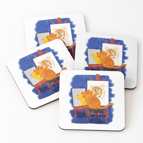 Item preview, Cute Artistic Cat - Cute Cat Painting Lion  designed and sold by ClareMadelane.