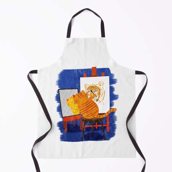 Item preview, Cute Artistic Cat - Cute Cat Painting Lion designed and sold by ClareMadelane.