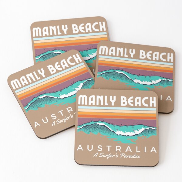 Item preview, Manly Beach Australia A Surfer's Paradise designed and sold by cafeteeria.