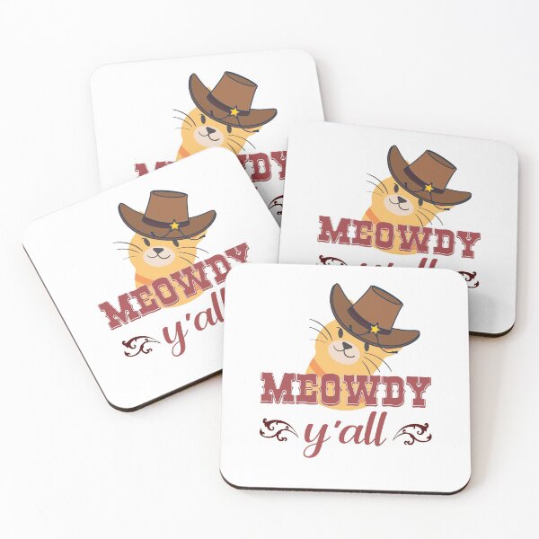 Item preview, Meowdy Y'all - Texas Cat Meme - Mashup Meow and Howdy designed and sold by ittybittyowl.
