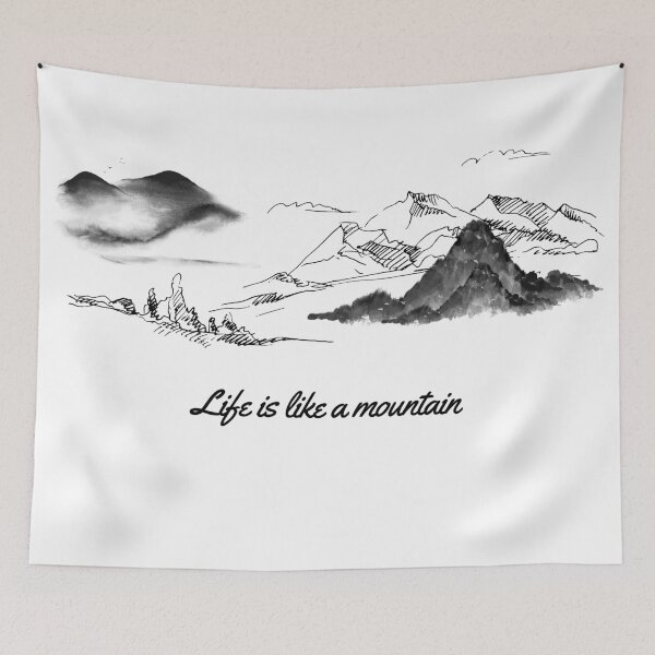 Item preview, Hey, life is like a mountain designed and sold by REINVIGORATED.